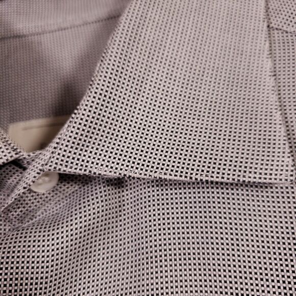 Ermenegildo Zegna Shirt Mens SIZE 16/41 Gray Button French Cuff Long Sleeve - Picture 5 of 12